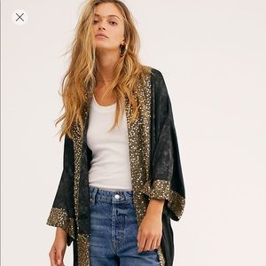 Free people Snake Charmer Kimono NWT